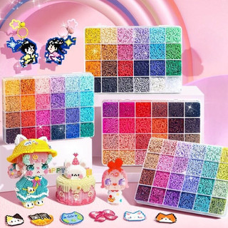 【24/48/72/96Màu】Bộ Dụng Cụ Xếp Hạt DIY 2.6mm,Tự Tay Làm Móc Khóa,Trang Trí,Đồ Chơi Giáo Dục Cho Trẻ Em