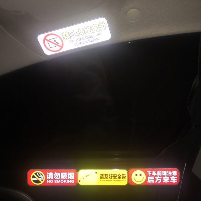 Vui lòng buộc dây an toàn Không hút thuốc Nhãn dán xe hơi Cảnh báo nội thất Thắt lưng nhắc nhở thông thường Trang trí sáng tạo Nhãn dán xe hơi
