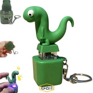 Móc khóa GAIL Lizard, Móc khóa âm thanh nút Thằn lằn vui nhộn có thể sạc lại, Đèn LED giảm căng thẳng di động Đồ chơi móc khóa Fidget đầy màu sắc