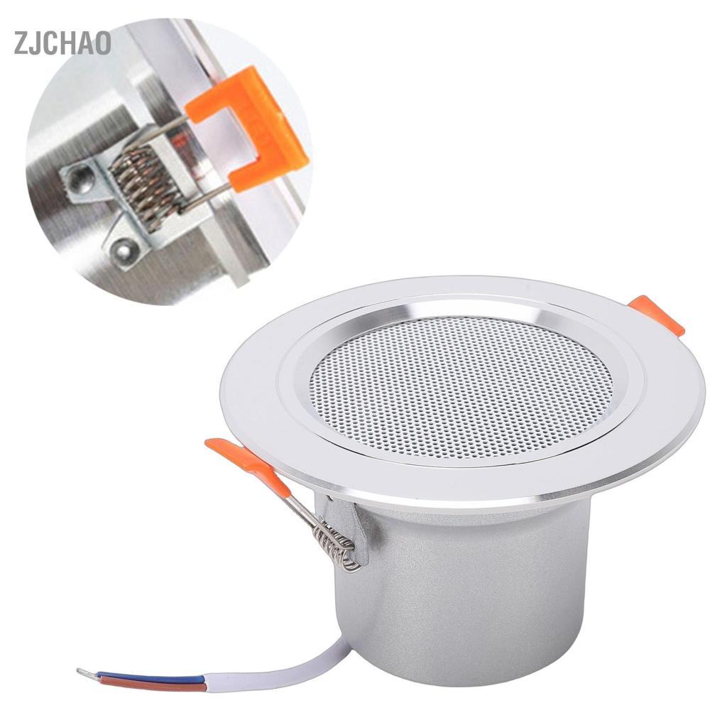 Zjchao Loa trần Jectse 3 inch hình tròn với thiết kế lò xo để phát nhạc nền thương mại tại nhà