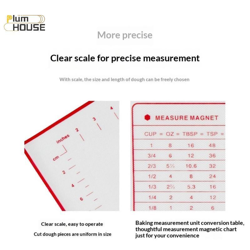 PlumHOUSE Silicone Nướng Bánh Ngọt Cán Nhào Miếng Lót Nhà Bếp Bánh Pizza Bột Chống Dính Chảo Bánh Ngọt Thảm VN