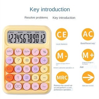 MÁY TÍNH CẦM TAY DX-819 MACARON  (CỠ LỚN) bỏ túi phím cơ nhiều màu sắc xinh xắn, thiết kế nhỏ gọn