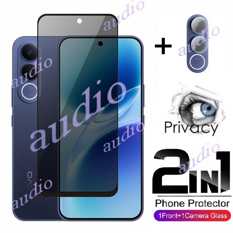 Vivo V70 FE 5G 2in1 Màn hình riêng tư có màng ống kính cho vivo V70 FE Elite VivoV70 FE Elite 5G Bảo vệ màn hình riêng tư Phim kính cường lực cho Vivo V70FE 5G Phim chống gián điệp mặt trước kính