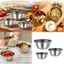Bát Salad kim loại có thể xếp chồng lên nhau Yoo có nắp Hộp đựng để sử dụng tại nhà