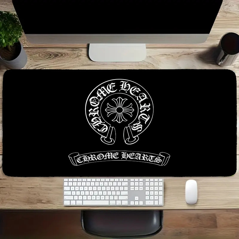 Chrome Hearts Logo Miếng Lót Chuột In Nghệ Thuật Bàn Phím Máy Tính Bàn Phím Bàn (60x30cm / 80x40cm)