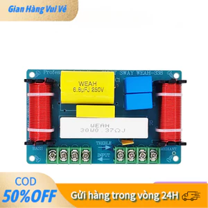 【48h】Bộ phân tần Crossov loa 3 đường thiết kế nhỏ gọn, dễ dàng lắp đặt trong các dàn âm thanh nghe nhạc tại nhà.