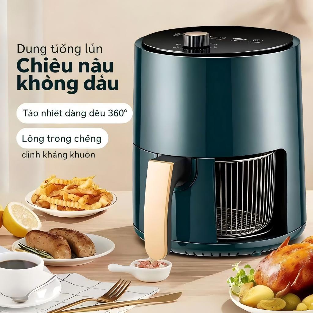 Nồi chiên không dầu CAMEL 4L，ẩm thực không dầu,Đa năng, chiên gà, chiên khoai tây