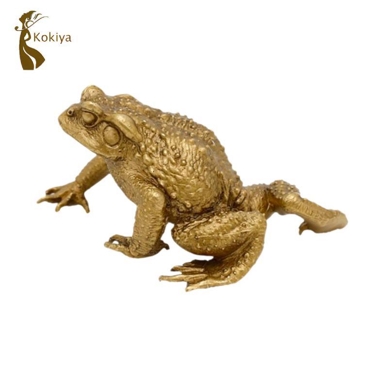 Tượng cóc bằng đồng thau Trung Quốc Điêu khắc động vật Bắc Âu Mô hình Trừu tượng sưu tập để trang trí bàn tân gia