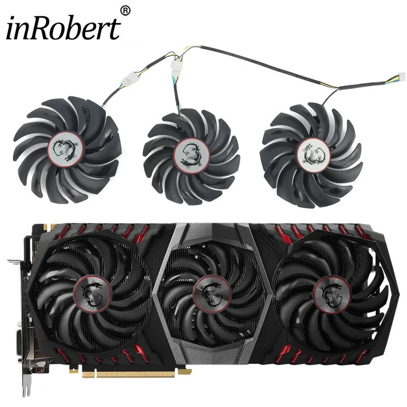 Mới 95MM / 85MM Quạt Tản Nhiệt Thay Thế Cho MSI GEFORCE GTX 1080 TI GAMING X TRIO Card Đồ Họa Quạt Làm Mát
