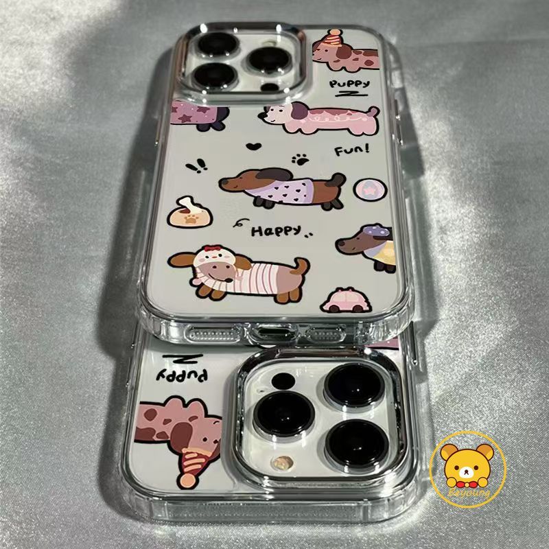 Ốp Điện Thoại Chó Dachshund Cho Xiaomi Poco X8 M8 F8 X7 M7 Pro Plus F7 Ultra X6 F6 F5 M6 M5S X5 M4 X4 M3 X3 NFC GT M2 Pro Max 5G 4G Vỏ Mềm Hoạt Hình Chó Con Dễ Thương Trong Suốt