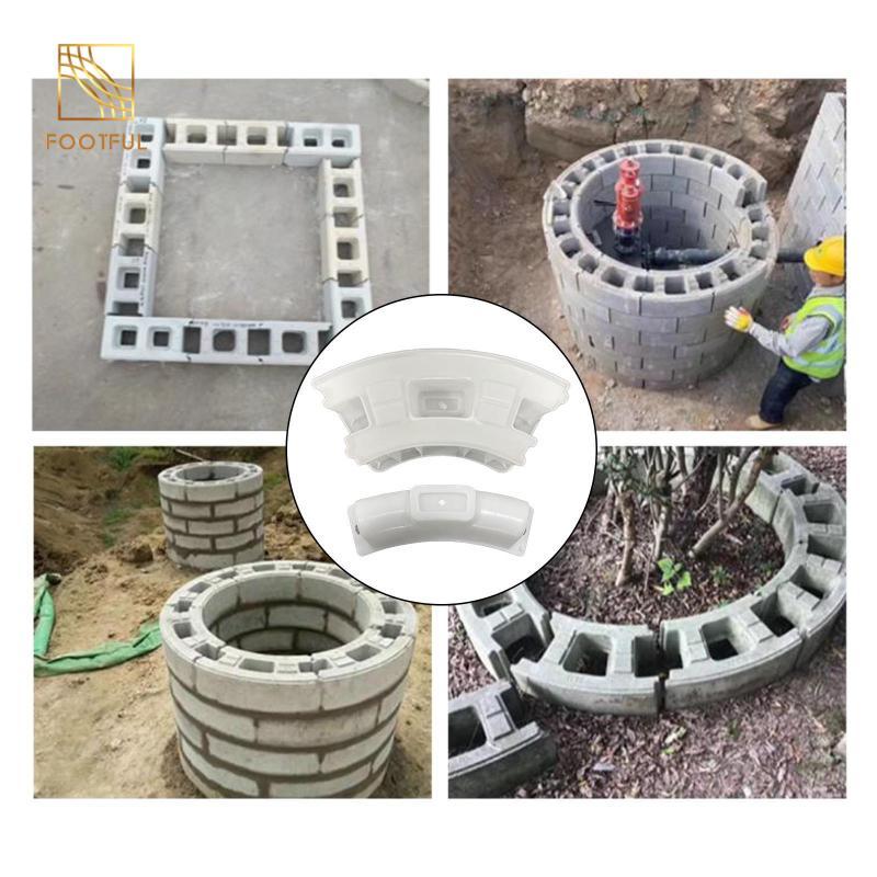 Kích thước lớn Khuôn bê tông ABS tròn Khối tạo cho sân vườn DIY Path Loại xi măng Cảnh quan
