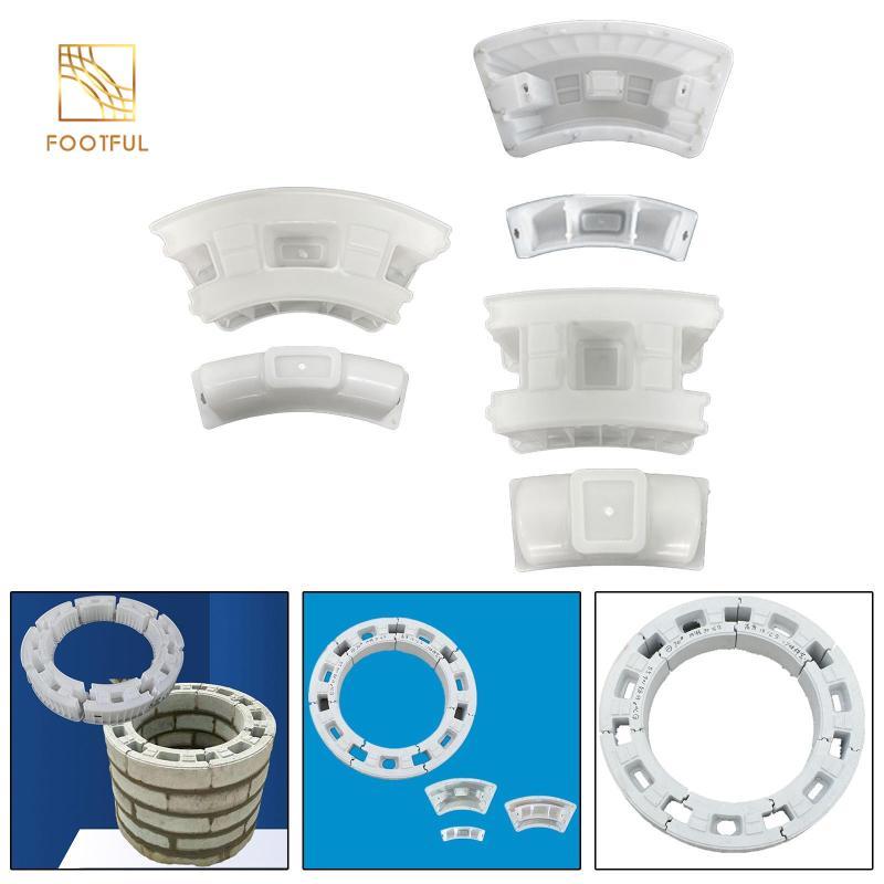 Kích thước lớn Khuôn bê tông ABS tròn Khối tạo cho sân vườn DIY Path Loại xi măng Cảnh quan