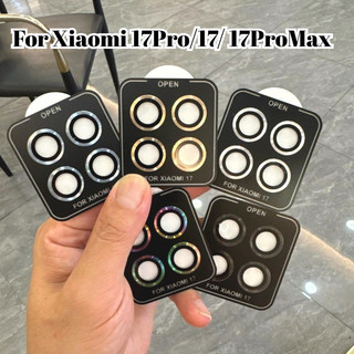 Dành Cho Xiaomi 17Pro 17 17ProMax Điện Thoại Mặt Sau Camera Bảo Vệ Cho Xiaomi 17 Pro Max Hợp Kim Nhôm Ống Kính Máy Ảnh Vòng Nắp Kính Cường Lực Ống Kính