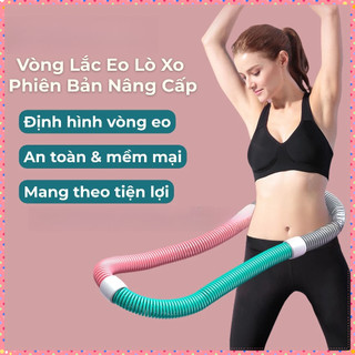 giá rẻ Vòng lắc eo lò xo 1,5kg bọc nhựa mềm giảm mỡ nhanh, eo thon săn chắc tập tại nhà tiện lợi