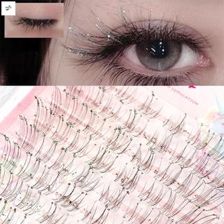 Lông mi giả với kim cương giả Uốn tóc tự nhiên DIY Phần mở rộng lông mi cho quà tặng trang trí tiệc