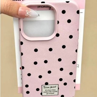 DànhCho IPhone 17 16 15 14 13 12 11 ProMax XR XS Max 7 8 Plus Đen Wave Point English trường hợp điện thoại