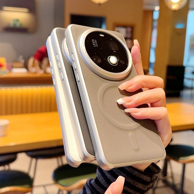 Dành Cho xiaomi 15Ultra Ốp Lưng Điện Thoại Sang Trọng 14Ultra Ba Gói Bạc 13Ultra Họa Tiết Kim Cương 12SUltra Đuôi Từ Tính