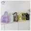 Túi Tote trong suốt HFTOY PVC Dung tích lớn Túi xách thạch chống thấm nước dành cho nữ Đi biển Ví du lịch Túi đeo vai Thời trang mùa hè ~