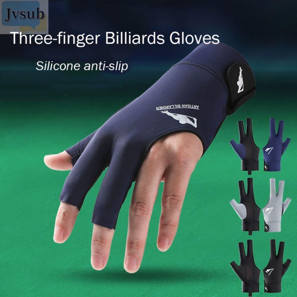 Găng tay billiards JVSUB - Ba ngón thoáng khí, chống trượt, phù hợp cho luyện tập