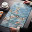 Khăn Trải Bàn Trà Lụa Hương Vân (Xiangyun) Phong Cách Tân Cổ Điển Runner Bàn Trà Zen Thảm Cách Nhiệt Decor Cao Cấp (Đa Năng)