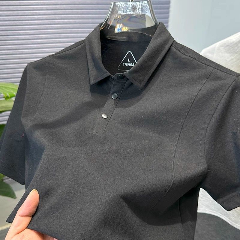 Áo sơ mi polo nam chất liệu lanh cotton thoáng mát, kiểu dáng rộng phù hợp mùa hè