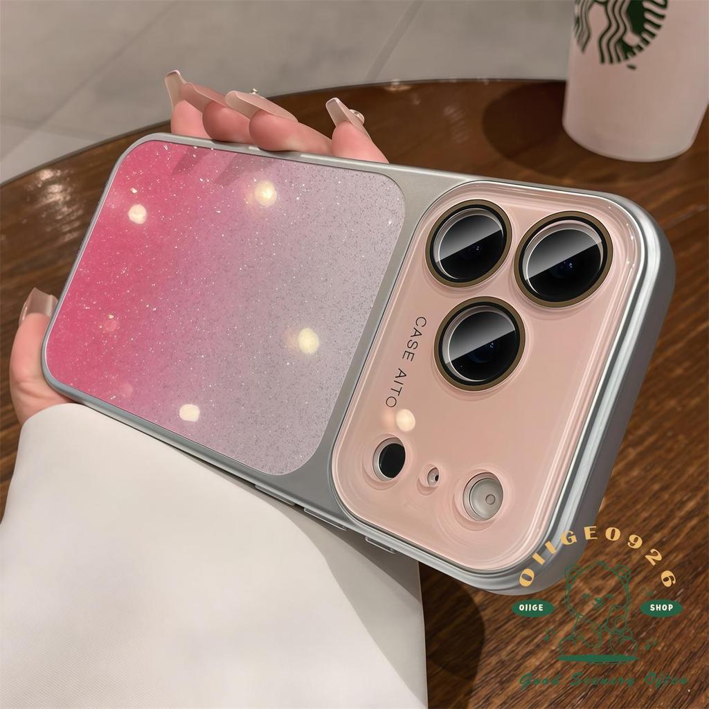【 Ốp lưng iPhone17 】 Túi khí lấp lánh màu gradient lỏng Vỏ điện thoại iphone17 Pro Max 16 15 14 cho vỏ iPhone Vỏ mềm silicon TPU chống sốc