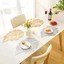 Ánh Sáng Sang Trọng Bắc Âu Phong Lá Vàng PVC Coaster Chống Thấm Nước Chống Trơn Trượt Cách Nhiệt Thảm Ăn