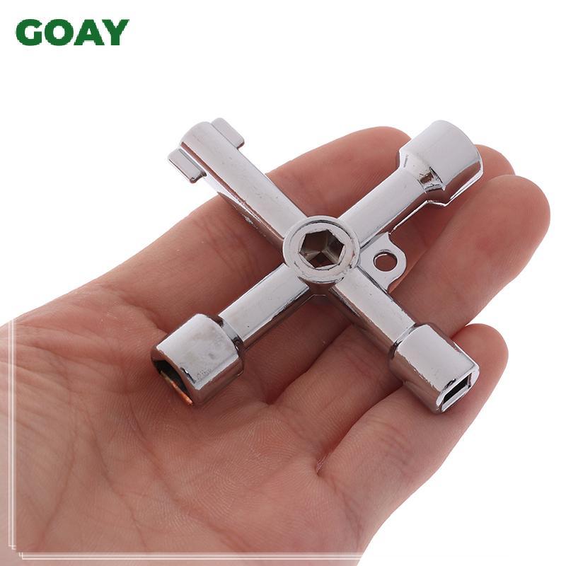 GOAY Chìa Khóa Tiện Ích 4 Chiều Cho Điện Nước Đồng Hồ Khí Hộp Tủ Mở Khóa VN