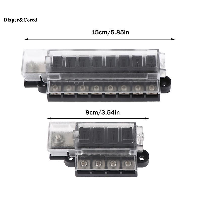 DIAPER & CORED 12V 24V Hộp cầu chì chèn trung bình đa năng 4 8 chiều cho ô tô Tru Mini Van Bảo vệ nguồn Dự án điện YTH