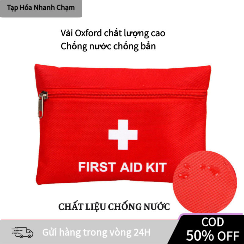 【COD】Túi đựng đồ cứu thương mini trên xe hơi với nhiều ngăn chứa, tiện lợi.