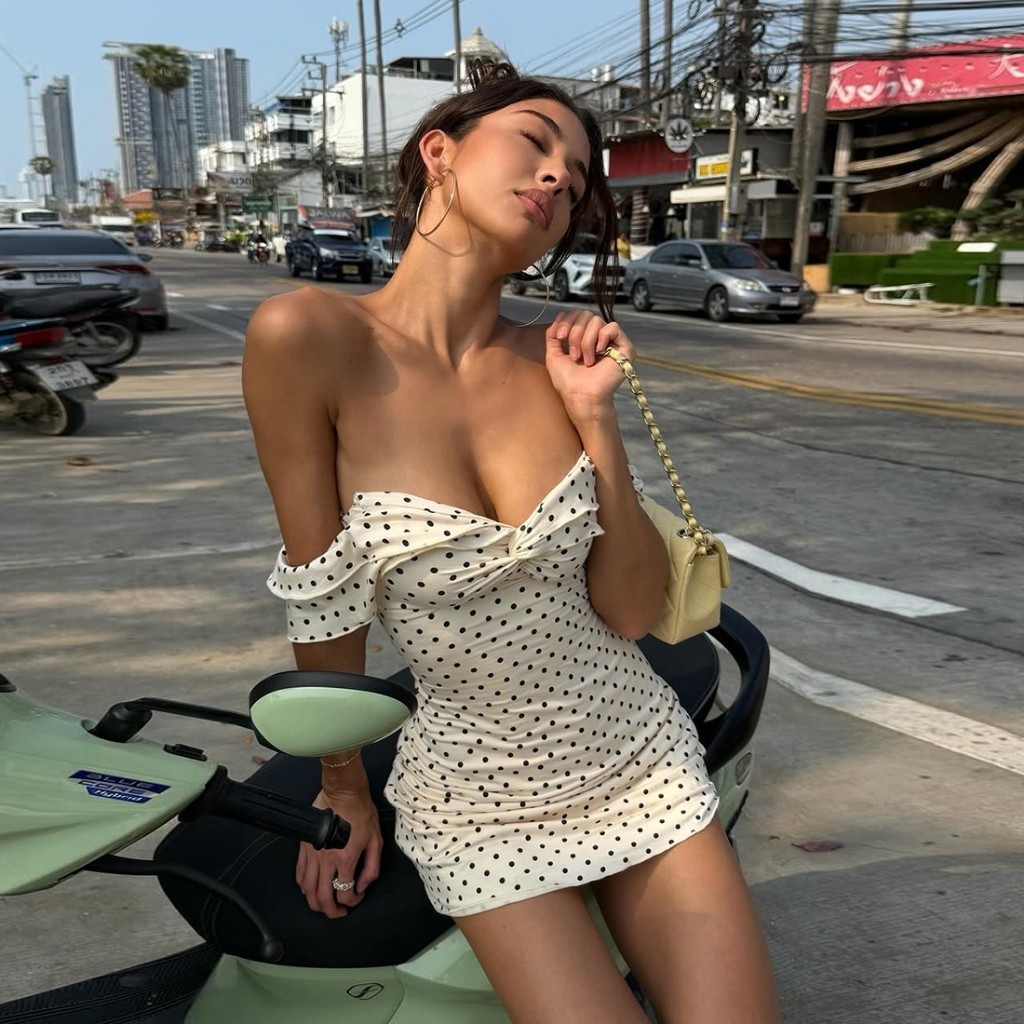 Đầm Nữ Bodycon Chấm Bi Gợi Cảm, Thích Hợp Cho Đường Phố Mùa Hè