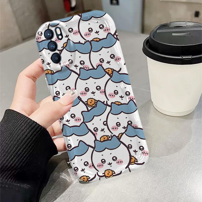 Ốp Silicon Hoạt Hình Cho OPPO A16 A16S A16K 3D Bé Gái Vỏ Điện Thoại Mềm Chiikawa Ốp Lưng Chống Sốc