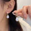 Bông tai ngọc trai giả thả kiểu Pháp, đơn giản và đa năng dành cho nữ