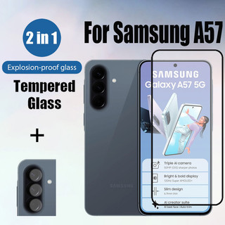 Kính cường lực bảo vệ màn hình 2 trong 1 Samsung A57 5G cho Samsung Galaxy A37 A07 A17 A56 A36 A35 A55 A16 A06 A05 A05s 4G 5G Phim bảo vệ kính + Phim ống kính máy ảnh