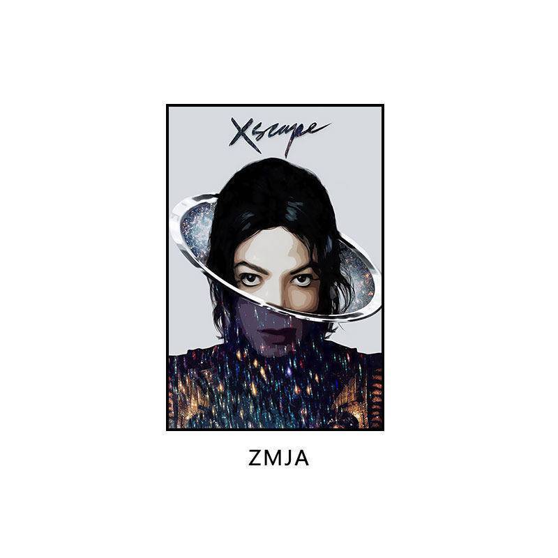 Michael Jackson Retro Âm Nhạc Poster Canvas Treo Tường Nghệ Thuật Cho Nhà Hàng Thanh Câu Lạc Bộ Trang Trí Nhà Không Khung