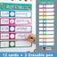 PPY Kids Lập kế hoạch lịch trình hàng ngày Bảng nhiệm vụ hàng ngày Công cụ lập kế hoạch tường với thiết kế hoạt hình vui nhộn để quản lý thời gian Mục tiêu học tập