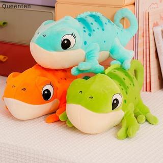 Queenten 30cm Hoạt Hình Chameleon Sang Trọng Đồ Chơi Trẻ Em Sáng Tạo Mô Phỏng Động Vật Bò Sát Nhồi Bông Gối Quà Tặng QT