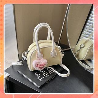 Túi đeo chéo nữ túi xách mini đi chơi phối màu xinh xắn kèm charm trái tim K323