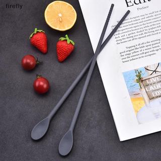 [Firefly] 1 Bộ Đũa Thìa Silicon Có Thể Tái Sử Dụng Kép Để Nấu Chiên Và Đồ Uống Khuấy Que Trộn Chống Trơn Trượt Cho Nhà Bếp [VN]