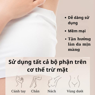 Kem tẩy lông lành tính, an toàn cho da, làm sạch nhanh chóng, không gây kích ứng da
