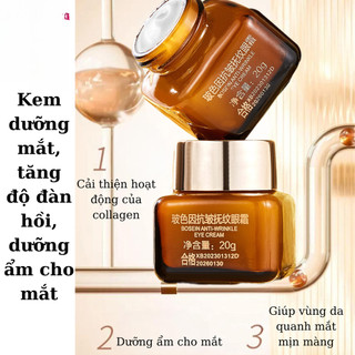 Kem dưỡng mắt, dưỡng ẩm, Kem giảm nhăn mắt và quầng thâm mắt giúp da vùng quanh mắt mịn màng, trẻ hóa làn da quanh mắt