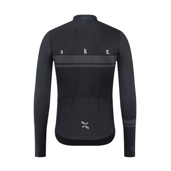 LS001A - Áo Đạp Xe UKE Nam Black – Chất Vải Ý Cao Cấp Siêu Mềm Mượt Thoáng Khí, Co Dãn 4D
