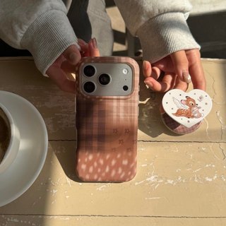 Vỏ cứng Tương thích với iPhone 13 14 14Pro 14ProMax 15 15Pro 15ProMax 16 16Pro 16ProMax 17 17Pro 17ProMax Vỏ nam châm họa tiết hươu lưới