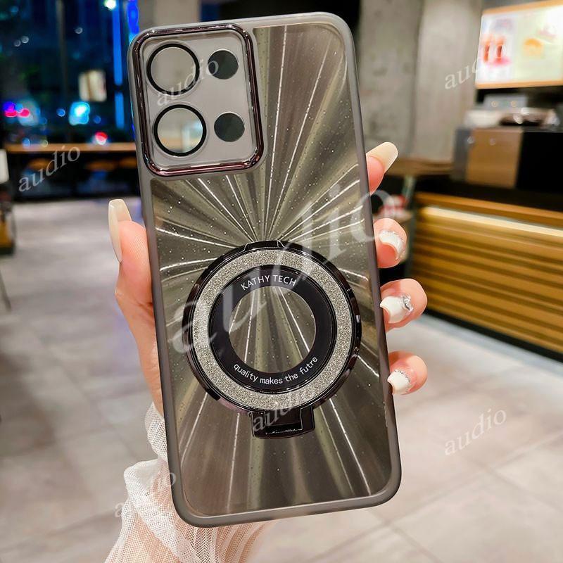 Vivo Y31d 4G Sang Trọng Gradient Bling Long Lanh Giá Đỡ Nhẫn Dành Cho Vivo Y31d y31d VivoY31d vivoY31d 4G 2026 Với Full Ống Kính Máy Ảnh Phim Bảo Vệ Lấp Lánh Bling Giá Đỡ Từ Tính