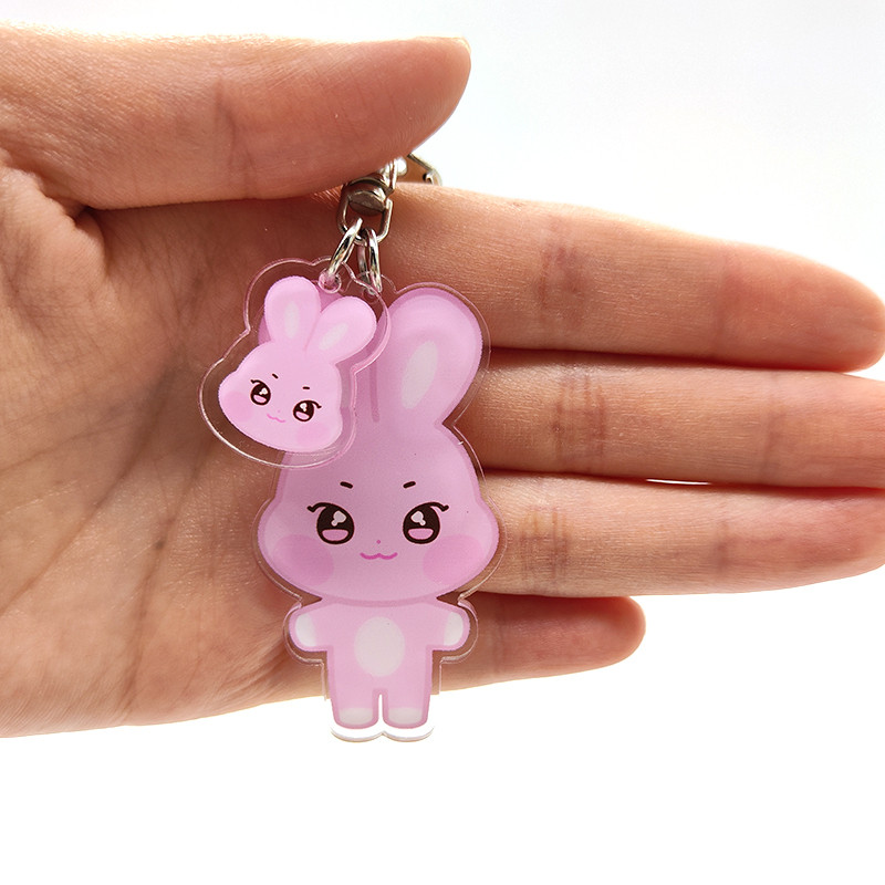 4/8pcs/set KPOP Acrylic Keychains Accessories Cute Bag Pendant for fans gifts
