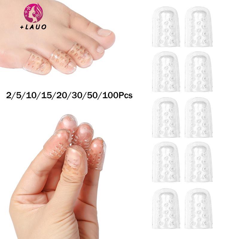 Springevenstar 2-100 Chiếc Silicone Chống Trầy Xước Ngón Chân Gel Thoáng Khí Mũi Mũ Có Chăm Sóc Bàn Chân Đầu Ngón Tay Độ Đàn Hồi Ngăn Ngừa Vỉ Springevenstar