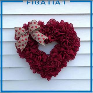 40cm Vòng Hoa Valentine Cửa Treo Vòng Hoa Hình Trái Tim Trang Trí Với Nơ Mặt Dây Chuyền Để Đính Hôn Kỷ Niệm Trang Trí Nhà