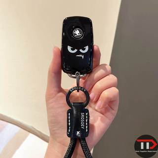Vỏ chìa khóa xe Skoda TPU Thích hợp cho Clear / Komik / Clear / Speedy / Crystal / Clear / Clear / Xindong