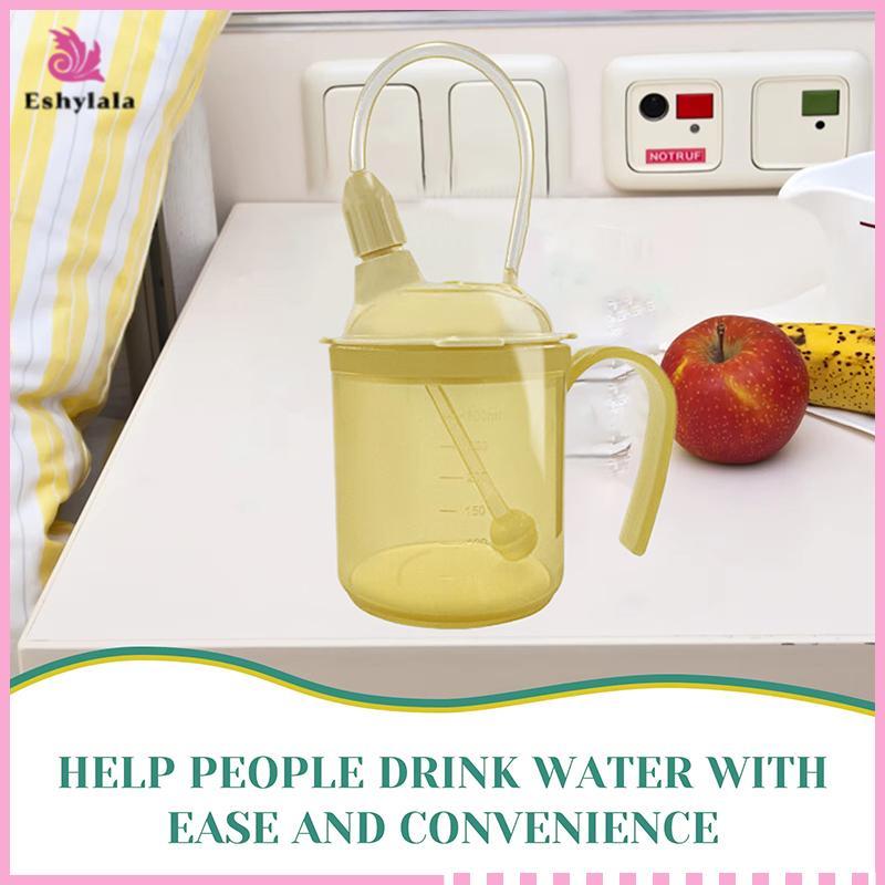 Tay cầm cốc Sippy dành cho người lớn Cốc nhựa Cốc uống nước Người cao tuổi Người khuyết tật Chống tràn Chứng khó thở Cup Parkinsons Aid Living [MỚI]