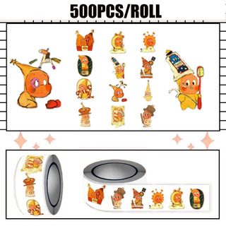 500 Cái / Cuộn Hoạt Hình TwinkleTwinkle Miếng Dán DIY Thêu Sò Điện Thoại Laptop Niêm Phong Miếng Dán